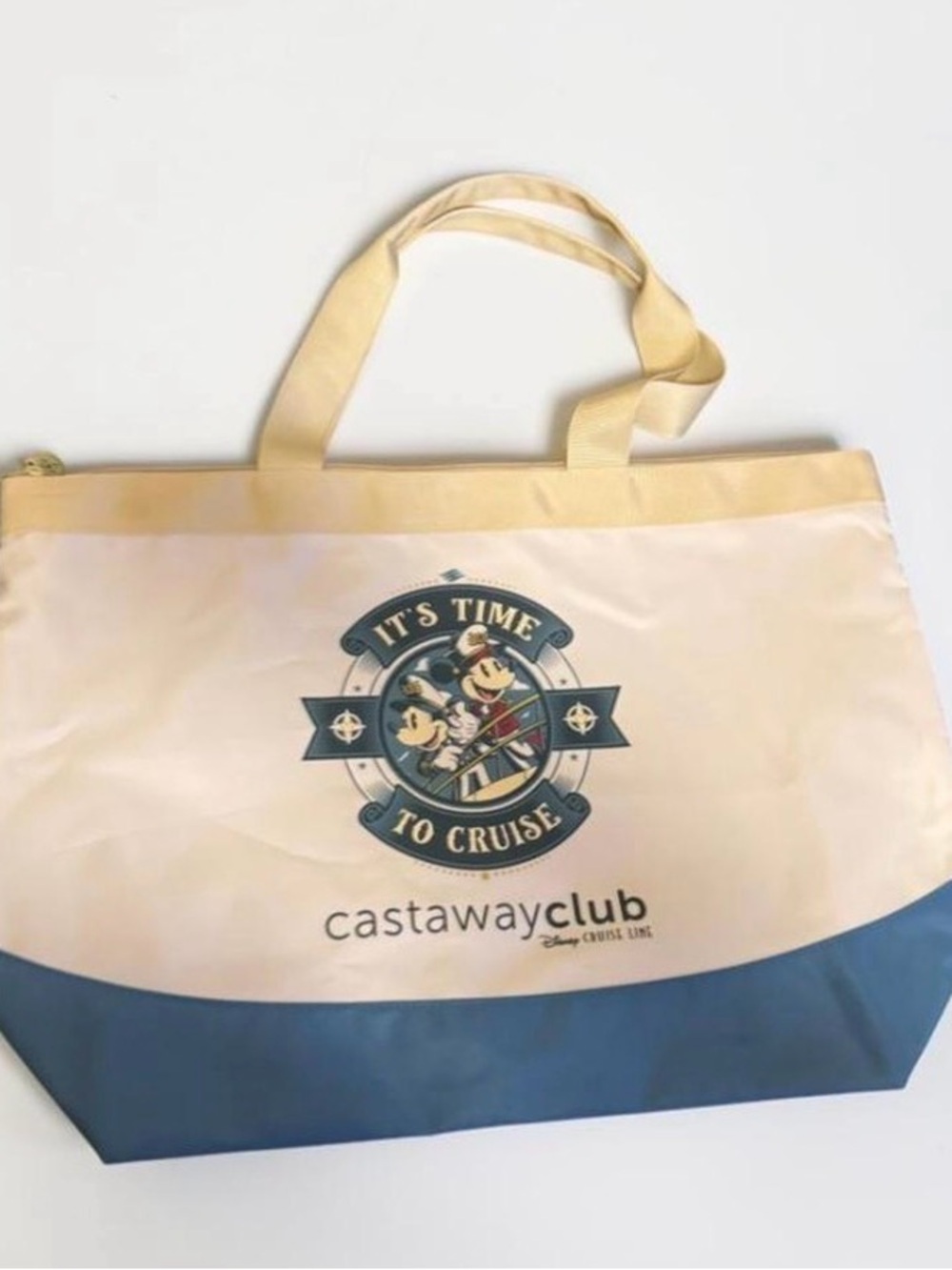 Disney Cruise Line Castaway Club Exclusive Tote-"It's Time to Cruise"